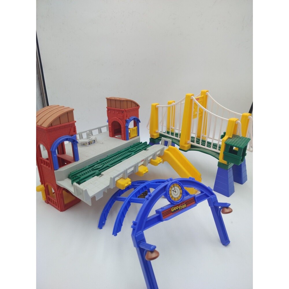 Fisher Price GeoTrax Grand Central Station And Railroad Incomplete (Parts)